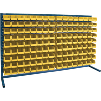 Rayonnage &agrave; persienne avec bacs, 144 bacs, 72" la x 15" p x 40" h Solutions industrielles ALPHA
