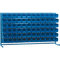 Rayonnage &agrave; persienne avec bacs, 72 bacs, 72" la x 15" p x 40" h Solutions industrielles ALPHA