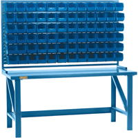 Rayonnage &agrave; persienne avec bacs, 36 bacs, 72" la x 15" p x 40" h Solutions industrielles ALPHA
