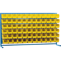 Rayonnage &agrave; persienne avec bacs, 72 bacs, 72" la x 15" p x 40" h Solutions industrielles ALPHA