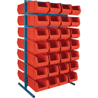 Double-Sided Stationary Bin Rack, 36" W x 24" D x 61" H, 56 Bins Solutions industrielles ALPHA