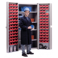 Deep-Door Combination Cabinet, 38" W x 24" D x 72" H, 4 Shelves Solutions industrielles ALPHA