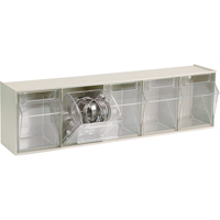 Syst&egrave;me de casiers modulaires Tip-Out, 23-5/8" la x 5-1/4" p x 6-1/2" h, 5 tiroirs Solutions industrielles ALPHA