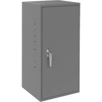 Utility Cabinet, Steel, 2 Shelves, 30" H x 13-3/4" W x 12-3/4" D, Grey Solutions industrielles ALPHA