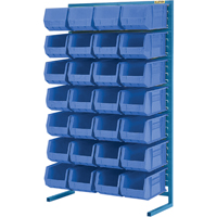 Single-Sided Stationary Bin Rack, 36" W x 12" D x 61" H, 28 Bins Solutions industrielles ALPHA