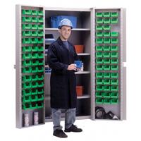 Deep-Door Combination Cabinet, 38" W x 24" D x 72" H, 4 Shelves Solutions industrielles ALPHA