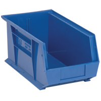 Bacs ultra empilable & suspendable, 8-1/4" la, 7" h x 14-3/4" p, Bleu Solutions industrielles ALPHA