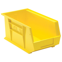 Bacs ultra empilable & suspendable, 8-1/4" la, 7" h x 14-3/4" p, Jaune Solutions industrielles ALPHA