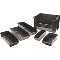 Bacs &agrave; pi&egrave;ces en plastique recycl&eacute;, 4-1/8" la x 11-5/8" p x 4" h, Capacit&eacute; de 30 lb Solutions industrielles ALPHA