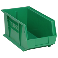 Bacs ultra empilable & suspendable, 8-1/4" la, 7" h x 14-3/4" p, Vert Solutions industrielles ALPHA