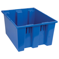 Contenants Stack & Nest, 10" x 19,5" x 15,5", Bleu Solutions industrielles ALPHA