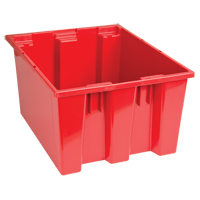 Contenants Stack & Nest, 10" x 19,5" x 15,5", Rouge Solutions industrielles ALPHA