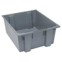 Contenants Stack & Nest, 10" x 23,5" x 19,5", Gris Solutions industrielles ALPHA