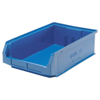 Contenants g&eacute;ants empilables, 12,375" la x 19,75" p x 5,875" h, Bleu Solutions industrielles ALPHA