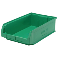 Contenants g&eacute;ants empilables, 12,375" la x 19,75" p x 5,875" h, Vert Solutions industrielles ALPHA
