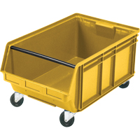 Mobile Giant Stacking Bin, 11-7/8" H x 18-3/8" W x 29" D, 150 lbs. Capacity, Yellow Solutions industrielles ALPHA