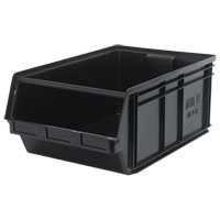 Recycled MAGNUM Bin, 11-7/8" H x 18-3/8" W x 29" D, 150 lbs. Capacity, Black Solutions industrielles ALPHA