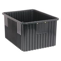 Bacs divisibles conducteurs, Polypropyl&egrave;ne, 17-1/2" la x 22-1/2" p x 8" h, Noir Solutions industrielles ALPHA