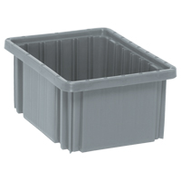 Contenants Divider Box, Plastique, 10,9" la x 8,3" p x 5" h, Gris Solutions industrielles ALPHA