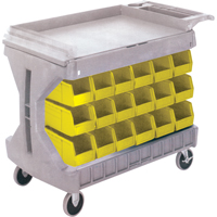PROCART A/36 BACS JAUNE# CB101, &agrave; deux c&ocirc;t&eacute;s, 36 bacs, 45-5/18" la x 24" p x 34-3/4" h Solutions industrielles ALPHA