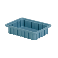 Divider Box&reg; Containers, Polyethylene, 10.8" W x 8.3" D x 2.5" H, Light Blue Solutions industrielles ALPHA
