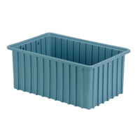 Divider Box&reg; Containers, Polyethylene, 16.5" W x 10.9" D x 7" H, Light Blue Solutions industrielles ALPHA
