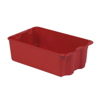 Contenants Stack-N-Nest Polylewton, 7,9" x 24" x 14,1", Rouge Solutions industrielles ALPHA