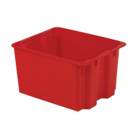 Contenants Stack-N-Nest Polylewton, 12" x 21" x 17", Rouge Solutions industrielles ALPHA