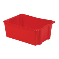 Contenants Stack-N-Nest Polylewton, 10,5" x 26,1" x 18,7", Rouge Solutions industrielles ALPHA