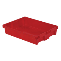 Contenants Stack-N-Nest Polylewton, 6,1" x 29,6" x 22,4", Rouge Solutions industrielles ALPHA