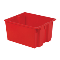 Contenants Stack-N-Nest Polylewton, 13" x 24" x 20", Rouge Solutions industrielles ALPHA