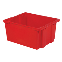 Contenants Stack-N-Nest Polylewton, 15,1" x 30,1" x 24", Rouge Solutions industrielles ALPHA