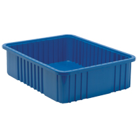 Divider Box&reg; Containers, Plastic, 22.5" W x 17.5" D x 6" H, Blue Solutions industrielles ALPHA