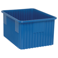 Divider Box&reg; Containers, Plastic, 22.5" W x 17.5" D x 12" H, Blue Solutions industrielles ALPHA