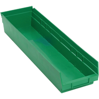 Bacs pour tablette, 6-5/8" la x 4" H x 23-5/8" p, Vert, Capacit&eacute; 50 lb Solutions industrielles ALPHA