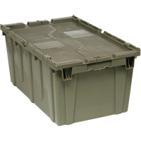 Boîte de transfert avec couvercle, 12,5" x  x , Gris Solutions industrielles ALPHA