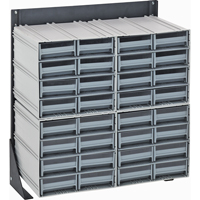 Casiers de rangement &agrave; enclenchement avec supports de plancher Solutions industrielles ALPHA