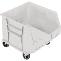Mobile Bin, 14" H x 16-1/2" W x 18" D, 75 lbs. Capacity, Ivory Solutions industrielles ALPHA