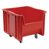 Mobile Giant Stack Container, 12-1/2" H x 16-1/2" W x 17-1/2" D, 250 lbs. Capacity, Red Solutions industrielles ALPHA