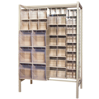 Free-Standing Tip-Out Bins Slider System, 51-1/4" W x 26" D x 77" H, 101 Drawers Solutions industrielles ALPHA