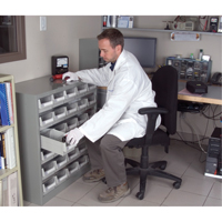 KPC-HD Heavy-Duty Parts Cabinet, Galvanized Steel, 30 Drawers, 34-3/5" x 15-7/10" x 34-3/5", Grey Solutions industrielles ALPHA