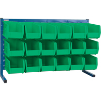 Rayonnage &agrave; persienne avec bacs, 18 bacs, 36" la x 8-1/4" p x 22" h Solutions industrielles ALPHA