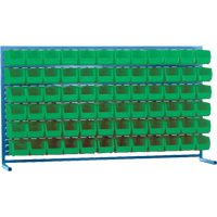 Rayonnage &agrave; persienne avec bacs, 72 bacs, 72" la x 15" p x 40" h Solutions industrielles ALPHA