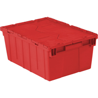 Contenants de distribution Flipak en plastique poly&eacute;thyl&egrave;ne (PE), 21,9" x 15,2" x 9,3", Rouge Solutions industrielles ALPHA