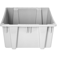 Caisse-palette empilable et emboîtable, 13" x 15,5" x 19,5", Gris Solutions industrielles ALPHA