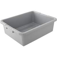 Contenant utilitaire sans compartiments, 7" ha x 21,5" p x 17" lo, Plastique, Gris Solutions industrielles ALPHA