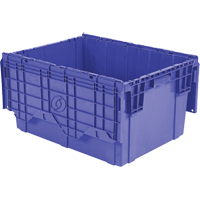 Contenants de distribution Flipak en plastique poly&eacute;thyl&egrave;ne (PE), 27,9" x 20,9" x 15,2", Bleu Solutions industrielles ALPHA