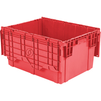 Contenants de distribution Flipak en plastique poly&eacute;thyl&egrave;ne (PE), 27,9" x 20,9" x 15,2", Rouge Solutions industrielles ALPHA