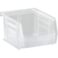 Bac transparent ultra empilable & suspendable, 4-1/8" la, 3" h x 5-3/8" p, Transparent Solutions industrielles ALPHA