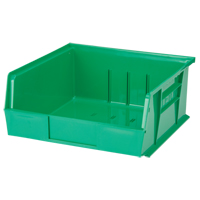 Stack & Hang Bin, 11" W x 5" H x 10-7/8" D, Green Solutions industrielles ALPHA